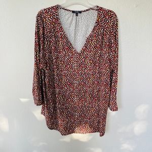 NYDJ Size XL Knit top V Neck